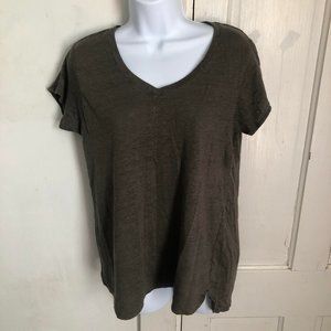 Tahari Green LRG Womens Shirt